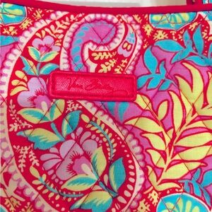 Vera Bradley Multicolor Paisley Diamond Print Quilted Purse Tote Bag EXC COND
